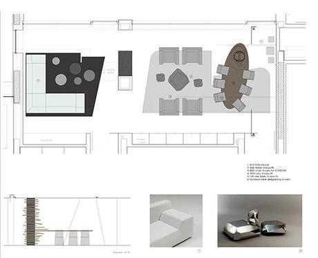 NUEVA PROPUESTA DE INTERIORISMO PARA LAS ZONAS COMUNES DE LA VIVIENDA DISEÑADA POR A-CERO EN BEIRUT