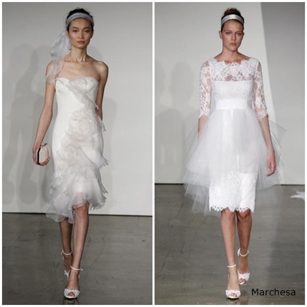 Novias: vestidos cortos