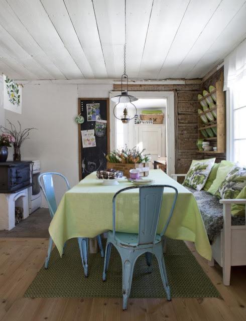 Con toques verdes...