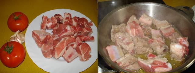 ARROZ CON COSTILLAS DE CERDO Y GAMBAS