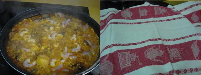 ARROZ CON COSTILLAS DE CERDO Y GAMBAS