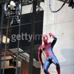 Spiderman en el rodaje de The Amazing Spider-Man 2