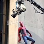Spiderman en el rodaje de The Amazing Spider-Man 2