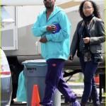 Samuel L. Jackson en el rodaje de Capitán América 2: El Retorno del Primer Vengador