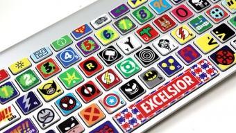 Super Hero Keyboard Skin :: adhesivos para el teclado