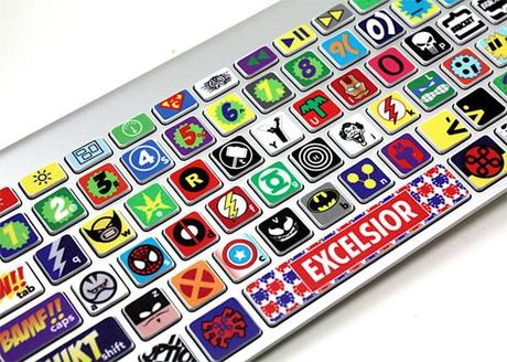 Super Hero Keyboard Skin :: adhesivos para el teclado