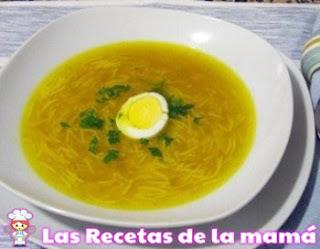 Receta de Sopa de fideos