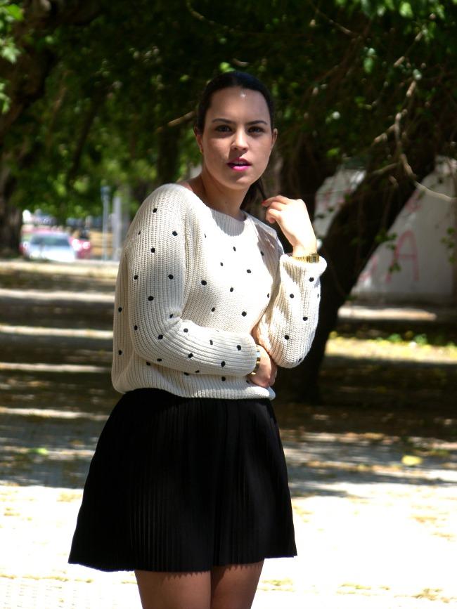 CROPPED TOP + PLEATED SKIRT