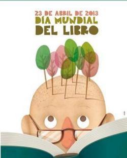 Cartel del Día Mundial del Libro 2013 del Gobierno de Extremadura