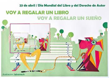 Cartel de Istvansch para el Día Mundial del Libro 2013