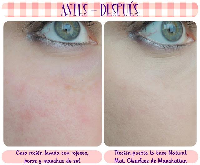 Review: Base de maquillaje Natural mat, clearface de Manhattan