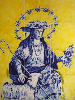 Iconografía de la Pastora de Cantillana: Cerámica de Luis M. López