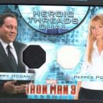 Memorabilia de Upper Deck de Iron Man 3