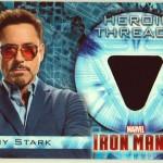 Memorabilia de Upper Deck de Iron Man 3