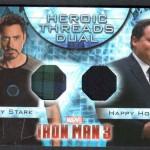 Memorabilia de Upper Deck de Iron Man 3