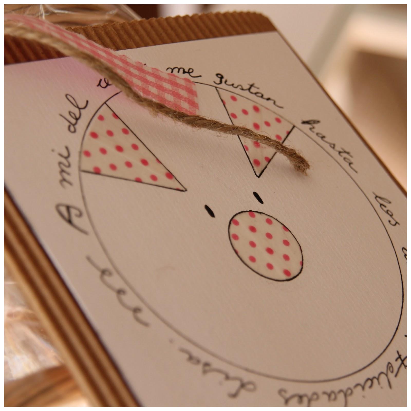 una tarjeta con cerdito - a little piggy card