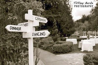 ¡Señalización de espacios para boda!