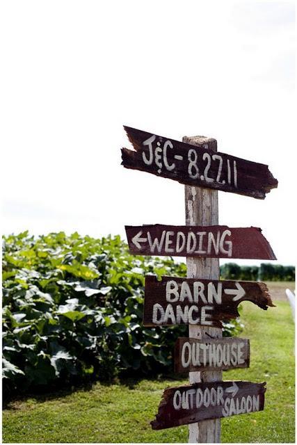 ¡Señalización de espacios para boda!