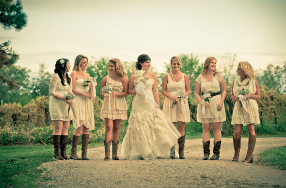 ¡¡Novias con botas de cowboy!!