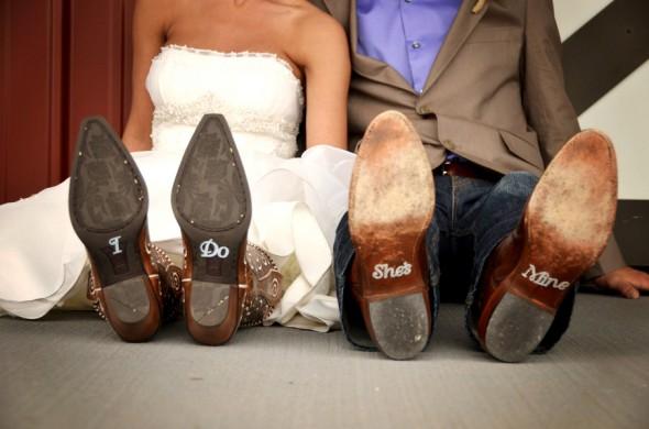 ¡¡Novias con botas de cowboy!!