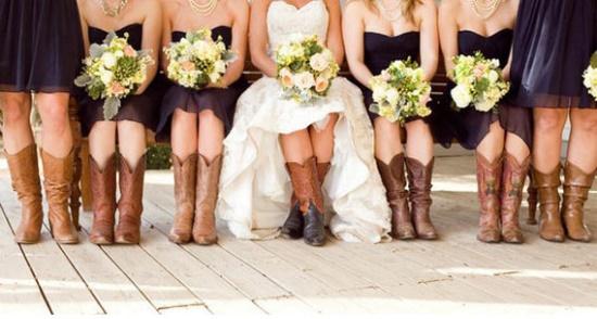 ¡¡Novias con botas de cowboy!!