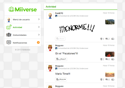 Miiverse llega a navegadores por fin