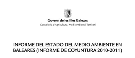Estado del Medio Ambiente en Baleares: Informe de Coyuntura 2010-2011