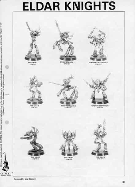 Posible retorno de los Caballeros Eldar?