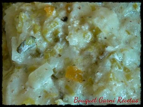 Ravioles a los 4 quesos con Salsa de Puerros