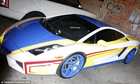 Chris Brown convirtió su Lamborghini en un Hot Wheels
