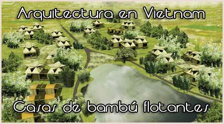 Casas de bambú flotantes