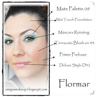 Paleta Verde Mate Flormar + Look