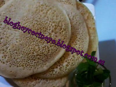 Baghrir- Crepes estilo marroquí.