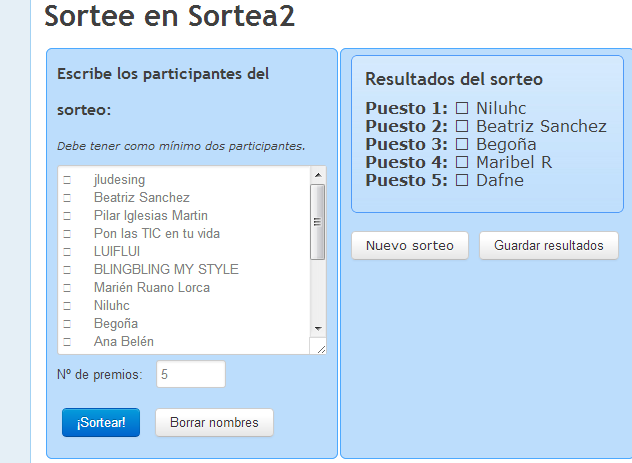 Ganadoras sorteo Firmoo