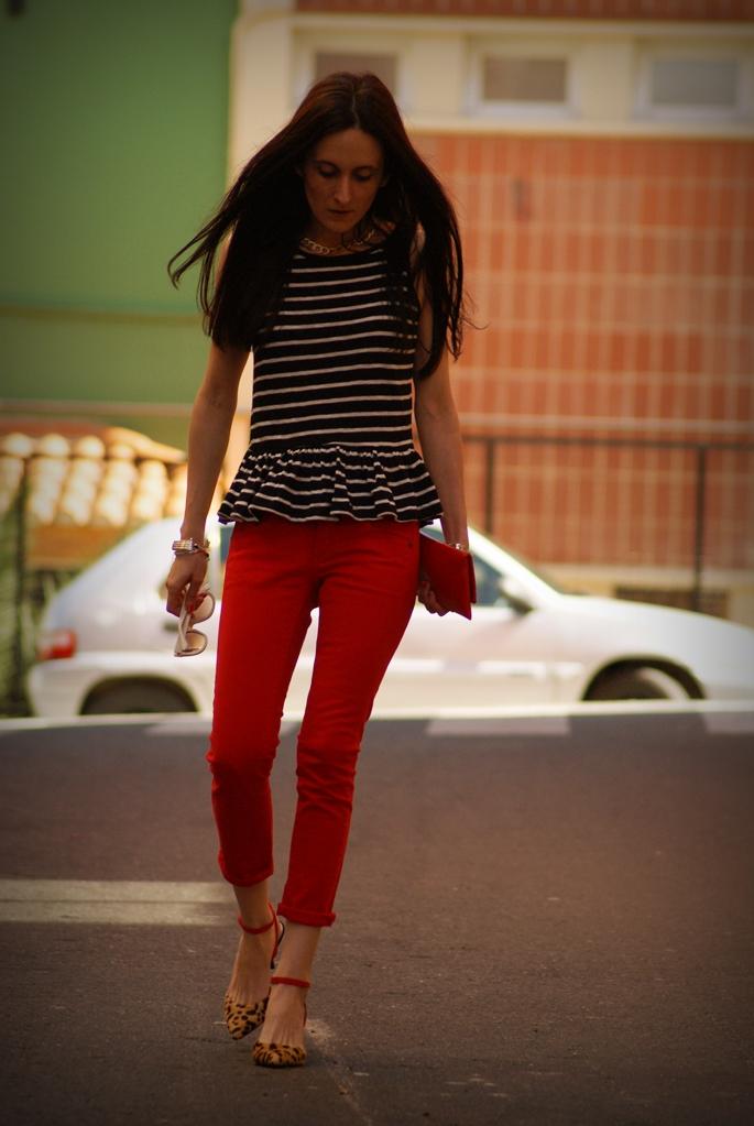 classic navy + animal print