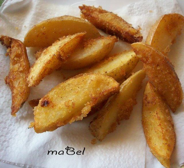 Patatas fritas en gajos - super veloz!