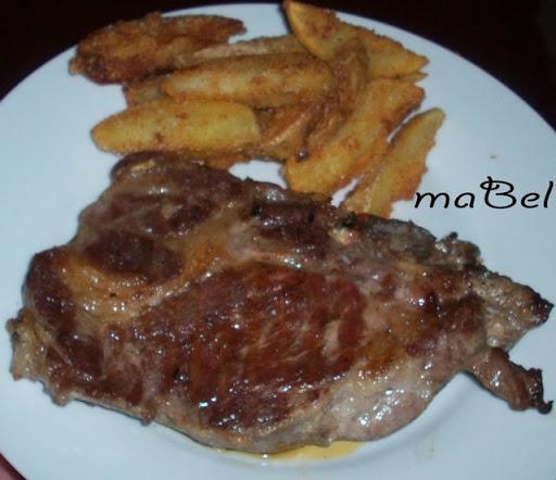 Patatas fritas en gajos - super veloz!