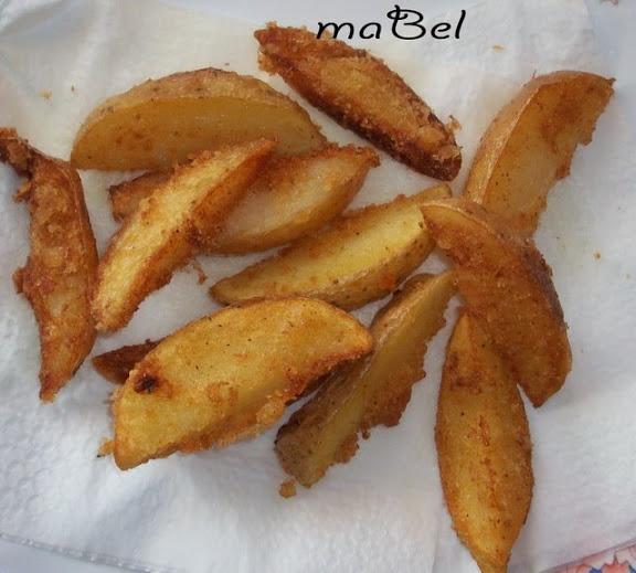 Patatas fritas en gajos - super veloz!