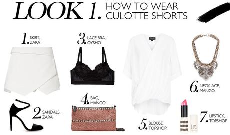 HOW TO WEAR CULOTTE SHORTS