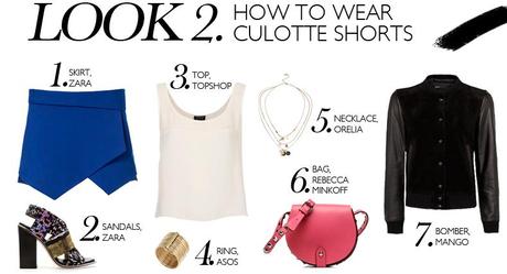 HOW TO WEAR CULOTTE SHORTS