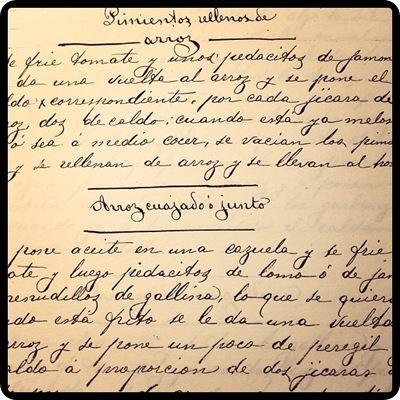 ANTIGUAS RECETAS