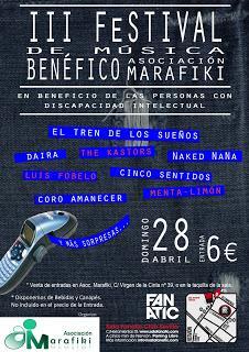 La Asociación Marafiki organiza el III Festival Benéfico de Música MFK