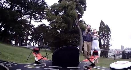 Una forma muy Geek y romántica de proponer matrimonio a su novia con un Drone wedding-drone