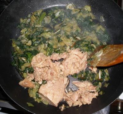 Canelones de Espinacas y Bonito