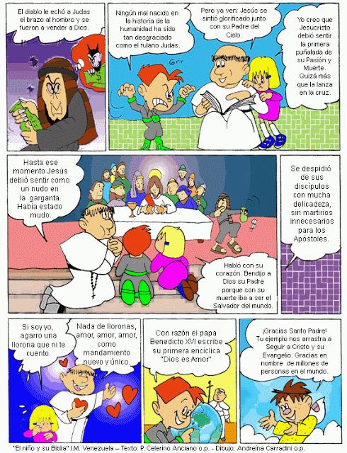 EVANGELIO DOMINICAL EN CÓMIC: (V Domingo de PASCUA) 28 DE ABRIL 2013