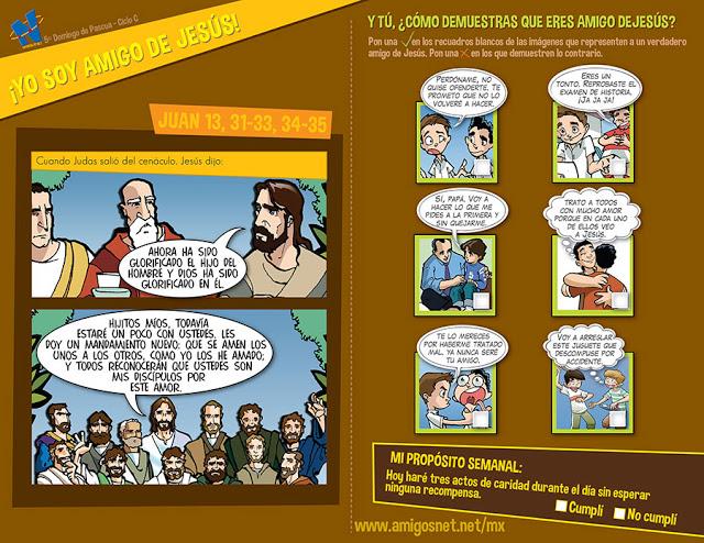 EVANGELIO DOMINICAL EN CÓMIC: (V Domingo de PASCUA) 28 DE ABRIL 2013