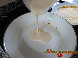 CRÊPES DE ESPINACAS Y CREMA DE QUESO