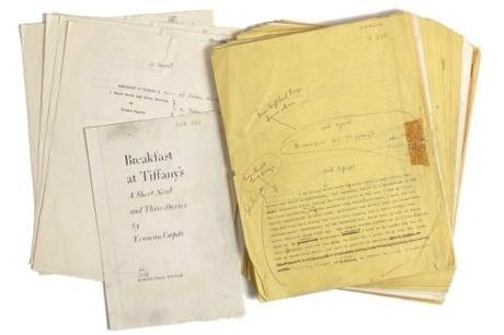 El manuscrito de’Desayuno en Tiffany’s', subastado por 300.000 dólares