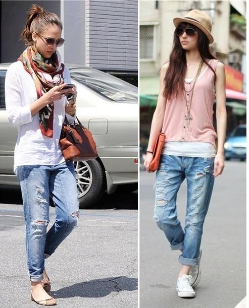 STREETSTYLE INSPIRATION; BOYFRIEND JEANS.-