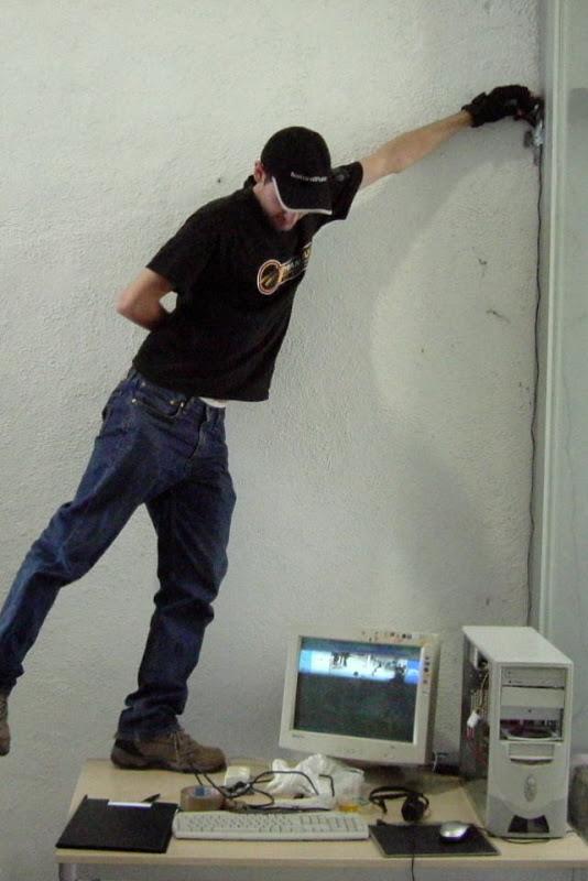 Una webcam en el rodaje